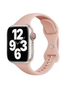 For Apple Watch 10 46mm / Ultra 2 / Ultra 49mm / 9 8 7 45mm / SE (2023) SE (2022) SE 6 5 4 44mm / 3 2 1 42mm Silicone Watch Strap - Pink