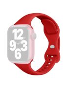 For Apple Watch 10 46mm / Ultra 2 / Ultra 49mm / 9 8 7 45mm / SE (2023) SE (2022) SE 6 5 4 44mm / 3 2 1 42mm Silicone Watch Strap - Red