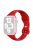 For Apple Watch 10 46mm / Ultra 2 / Ultra 49mm / 9 8 7 45mm / SE (2023) SE (2022) SE 6 5 4 44mm / 3 2 1 42mm Silicone Watch Strap - Red