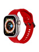 For Apple Watch 10 46mm / Ultra 2 / Ultra 49mm / 9 8 7 45mm / SE (2023) SE (2022) SE 6 5 4 44mm / 3 2 1 42mm Silicone Watch Strap - Red