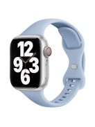 For Apple Watch 10 46mm / Ultra 2 / Ultra 49mm / 9 8 7 45mm / SE (2023) SE (2022) SE 6 5 4 44mm / 3 2 1 42mm Silicone Watch Strap - Sky Blue