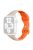 For Apple Watch 10 46mm / Ultra 2 / Ultra 49mm / 9 8 7 45mm / SE (2023) SE (2022) SE 6 5 4 44mm / 3 2 1 42mm Silicone Watch Strap - Starlight+Orange