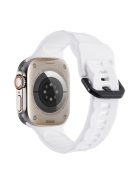 For Apple Watch 10 46mm / Ultra 2 / Ultra 49mm / 9 8 7 45mm / SE (2023) SE (2022) SE 6 5 4 44mm / 3 2 1 42mm Silicone Watch Strap - White