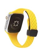 For Apple Watch 10 46mm / Ultra 2 / Ultra 49mm / 9 8 7 45mm / SE (2023) SE (2022) SE 6 5 4 44mm / 3 2 1 42mm Silicone Watch Strap - Yellow