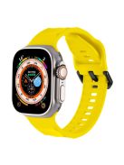 For Apple Watch 10 46mm / Ultra 2 / Ultra 49mm / 9 8 7 45mm / SE (2023) SE (2022) SE 6 5 4 44mm / 3 2 1 42mm Silicone Watch Strap - Yellow