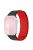 For Apple Watch 10 46mm / Ultra 2 / Ultra 49mm / 9 8 7 45mm / SE (2023) SE (2022) SE 6 5 4 44mm / 3 2 1 42mm Silicone Wrist Strap - Black+Red