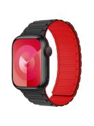 For Apple Watch 10 46mm / Ultra 2 / Ultra 49mm / 9 8 7 45mm / SE (2023) SE (2022) SE 6 5 4 44mm / 3 2 1 42mm Silicone Wrist Strap - Black+Red