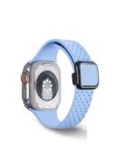 For Apple Watch 10 46mm / Ultra 2 / Ultra 49mm / 9 8 7 45mm / SE (2023) SE (2022) SE 6 5 4 44mm / 3 2 1 42mm Silicone Wrist Strap - Clear Sky Blue