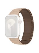 For Apple Watch 10 46mm / Ultra 2 / Ultra 49mm / 9 8 7 45mm / SE (2023) SE (2022) SE 6 5 4 44mm / 3 2 1 42mm Silicone Wrist Strap - Milk Tea+Chocolate