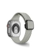 For Apple Watch 10 46mm / Ultra 2 / Ultra 49mm / 9 8 7 45mm / SE (2023) SE (2022) SE 6 5 4 44mm / 3 2 1 42mm Silicone Wrist Strap - Rock Grey