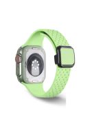 For Apple Watch 10 46mm / Ultra 2 / Ultra 49mm / 9 8 7 45mm / SE (2023) SE (2022) SE 6 5 4 44mm / 3 2 1 42mm Silicone Wrist Strap - Tender Green