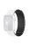 For Apple Watch 10 46mm / Ultra 2 / Ultra 49mm / 9 8 7 45mm / SE (2023) SE (2022) SE 6 5 4 44mm / 3 2 1 42mm Silicone Wrist Strap - White+Black