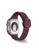 For Apple Watch 10 46mm / Ultra 2 / Ultra 49mm / 9 8 7 45mm / SE (2023) SE (2022) SE 6 5 4 44mm / 3 2 1 42mm Silicone Wrist Strap - Wine Red