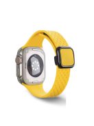 For Apple Watch 10 46mm / Ultra 2 / Ultra 49mm / 9 8 7 45mm / SE (2023) SE (2022) SE 6 5 4 44mm / 3 2 1 42mm Silicone Wrist Strap - Yellow