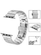 For Apple Watch 10 46mm / Ultra 2 / Ultra 49mm / 9 8 7 45mm / SE (2023) SE (2022) SE 6 5 4 44mm / 3 2 1 42mm Silver Stainless Steel Band