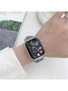 For Apple Watch 10 46mm / Ultra 2 / Ultra 49mm / 9 8 7 45mm / SE (2023) SE (2022) SE 6 5 4 44mm / 3 2 1 42mm Slim Genuine Cow Leather Watch Band - Purple