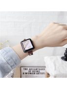 For Apple Watch 10 46mm / Ultra 2 / Ultra 49mm / 9 8 7 45mm / SE (2023) SE (2022) SE 6 5 4 44mm / 3 2 1 42mm Slim Leather Strap - Brown