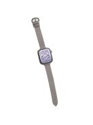 For Apple Watch 10 46mm / Ultra 2 / Ultra 49mm / 9 8 7 45mm / SE (2023) SE (2022) SE 6 5 4 44mm / 3 2 1 42mm Slim Leather Watch Straps - Grey