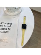 For Apple Watch 10 46mm / Ultra 2 / Ultra 49mm / 9 8 7 45mm / SE (2023) SE (2022) SE 6 5 4 44mm / 3 2 1 42mm Slim Replacement Bracelet - Yellow