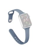 For Apple Watch 10 46mm / Ultra 2 / Ultra 49mm / 9 8 7 45mm / SE (2023) SE (2022) SE 6 5 4 44mm / 3 2 1 42mm Slim Silicone Bands - Lavender Grey