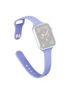 For Apple Watch 10 46mm / Ultra 2 / Ultra 49mm / 9 8 7 45mm / SE (2023) SE (2022) SE 6 5 4 44mm / 3 2 1 42mm Slim Silicone Bands - Lilac Purple