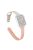 For Apple Watch 10 46mm / Ultra 2 / Ultra 49mm / 9 8 7 45mm / SE (2023) SE (2022) SE 6 5 4 44mm / 3 2 1 42mm Slim Silicone Bands - Starlight+Pink