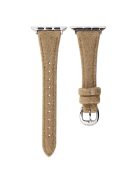 For Apple Watch 10 46mm / Ultra 2 / Ultra 49mm / 9 8 7 45mm / SE (2023) SE (2022) SE 6 5 4 44mm / 3 2 1 42mm Slim Woolen Watch Strap - Brown