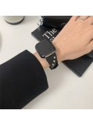 For Apple Watch 10 46mm / Ultra 2 / Ultra 49mm / 9 8 7 45mm / SE (2023) SE (2022) SE 6 5 4 44mm / 3 2 1 42mm Soft Plush Watch Band - Black