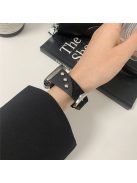 For Apple Watch 10 46mm / Ultra 2 / Ultra 49mm / 9 8 7 45mm / SE (2023) SE (2022) SE 6 5 4 44mm / 3 2 1 42mm Soft Plush Watch Band - Black