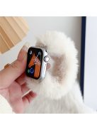 For Apple Watch 10 46mm / Ultra 2 / Ultra 49mm / 9 8 7 45mm / SE (2023) SE (2022) SE 6 5 4 44mm / 3 2 1 42mm Soft Plush Watch Strap - Beige