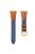 For Apple Watch 10 46mm / Ultra 2 / Ultra 49mm / 9 8 7 45mm / SE (2023) SE (2022) SE 6 5 4 44mm / 3 2 1 42mm Splicing Retro Watch Band - Dark Blue+Brown