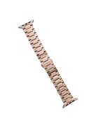 For Apple Watch 10 46mm / Ultra 2 / Ultra 49mm / 9 8 7 45mm / SE (2023) SE (2022) SE 6 5 4 44mm / 3 2 1 42mm Stainless Steel  Strap - Rose Gold