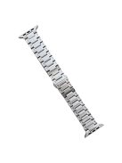 For Apple Watch 10 46mm / Ultra 2 / Ultra 49mm / 9 8 7 45mm / SE (2023) SE (2022) SE 6 5 4 44mm / 3 2 1 42mm Stainless Steel  Strap - Silver