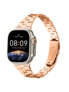 For Apple Watch 10 46mm / Ultra 2 / Ultra 49mm / 9 8 7 45mm / SE (2023) SE (2022) SE 6 5 4 44mm / 3 2 1 42mm Stainless Steel Band - Rose Gold