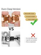 For Apple Watch 10 46mm / Ultra 2 / Ultra 49mm / 9 8 7 45mm / SE (2023) SE (2022) SE 6 5 4 44mm / 3 2 1 42mm Stainless Steel Band - Rose Gold