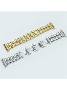 For Apple Watch 10 46mm / Ultra 2 / Ultra 49mm / 9 8 7 45mm / SE (2023) SE (2022) SE 6 5 4 44mm / 3 2 1 42mm Stainless Steel Heart Watch Band - Gold