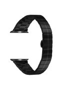 For Apple Watch 10 46mm / Ultra 2 / Ultra 49mm / 9 8 7 45mm / SE (2023) SE (2022) SE 6 5 4 44mm / 3 2 1 42mm Stainless Steel Strap - Black