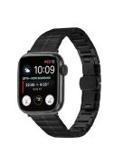 For Apple Watch 10 46mm / Ultra 2 / Ultra 49mm / 9 8 7 45mm / SE (2023) SE (2022) SE 6 5 4 44mm / 3 2 1 42mm Stainless Steel Strap - Black