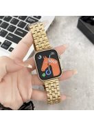 For Apple Watch 10 46mm / Ultra 2 / Ultra 49mm / 9 8 7 45mm / SE (2023) SE (2022) SE 6 5 4 44mm / 3 2 1 42mm Stainless Steel Strap - Gold