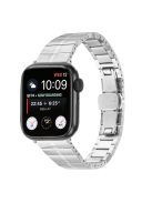 For Apple Watch 10 46mm / Ultra 2 / Ultra 49mm / 9 8 7 45mm / SE (2023) SE (2022) SE 6 5 4 44mm / 3 2 1 42mm Stainless Steel Strap - Silver