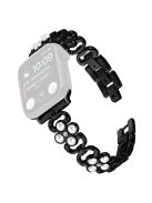 For Apple Watch 10 46mm / Ultra 2 / Ultra 49mm / 9 8 7 45mm / SE (2023) SE (2022) SE 6 5 4 44mm / 3 2 1 42mm Stainless Steel Watch Strap - Black