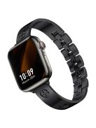 For Apple Watch 10 46mm / Ultra 2 / Ultra 49mm / 9 8 7 45mm / SE (2023) SE (2022) SE 6 5 4 44mm / 3 2 1 42mm Stainless Steel Watch Strap - Black