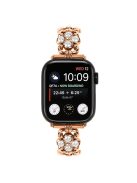 For Apple Watch 10 46mm / Ultra 2 / Ultra 49mm / 9 8 7 45mm / SE (2023) SE (2022) SE 6 5 4 44mm / 3 2 1 42mm Stainless Steel Watch Strap - Rose Gold