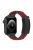 For Apple Watch 10 46mm / Ultra 2 / Ultra 49mm / 9 8 7 45mm / SE (2023) SE (2022) SE 6 5 4 44mm / 3 2 1 42mm Stainless Steel+Rubber Strap - Wine Red / Black Buckle