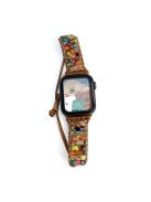 For Apple Watch 10 46mm / Ultra 2 / Ultra 49mm / 9 8 7 45mm / SE (2023) SE (2022) SE 6 5 4 44mm / 3 2 1 42mm Stone + Woven Rope Band - Multi-Color