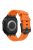 For Apple Watch 10 46mm / Ultra 2 / Ultra 49mm / 9 8 7 45mm / SE (2023) SE (2022) SE 6 5 4 44mm / 3 2 1 42mm Stone Texture Strap - Black+Orange