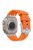 For Apple Watch 10 46mm / Ultra 2 / Ultra 49mm / 9 8 7 45mm / SE (2023) SE (2022) SE 6 5 4 44mm / 3 2 1 42mm Stone Texture Strap - Silver+Orange