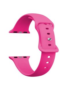   For Apple Watch 10 46mm / Ultra 2 / Ultra 49mm / 9 8 7 45mm / SE (2023) SE (2022) SE 6 5 4 44mm / 3 2 1 42mm Strap Breathable Silicone Watch Band - Rose