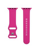 For Apple Watch 10 46mm / Ultra 2 / Ultra 49mm / 9 8 7 45mm / SE (2023) SE (2022) SE 6 5 4 44mm / 3 2 1 42mm Strap Breathable Silicone Watch Band - Rose