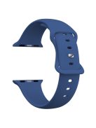 For Apple Watch 10 46mm / Ultra 2 / Ultra 49mm / 9 8 7 45mm / SE (2023) SE (2022) SE 6 5 4 44mm / 3 2 1 42mm Strap Breathable Silicone Watch Band - Sapphire Blue